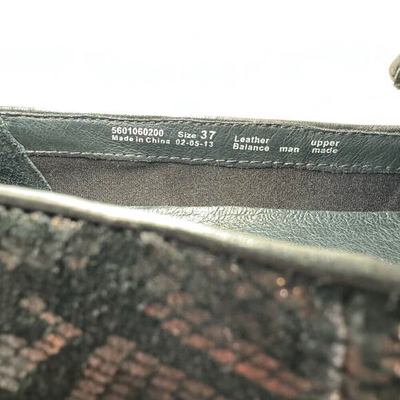 Dansko Olivia Loafers Snakeskin Loafers Black and Gold Women Size 37 or 7 - Picture 6 of 6